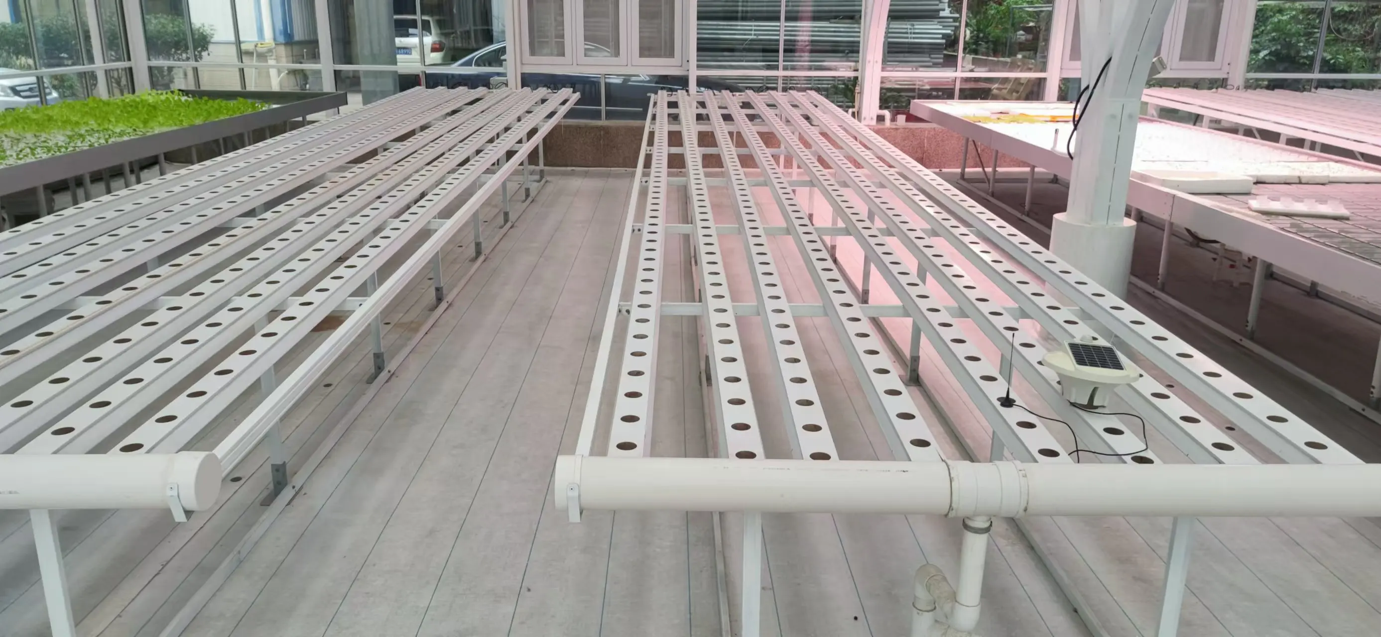 Indoor Nft Channels Garden Hydroponics Growing System Gutter Moving