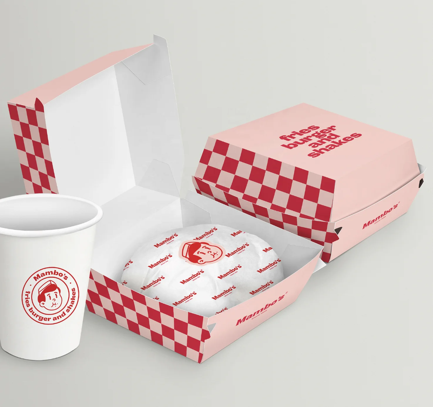 Professional Manufacturer Large Capacity Fast Food Combination Packing Folding Cardboard Chips Burger Boxes