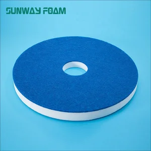 17 Inch Concrete Wood Floor Water Cleaning Disc Round Melamine Nano Sponge Polishing Pads