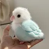 Blue budgerigar pendant