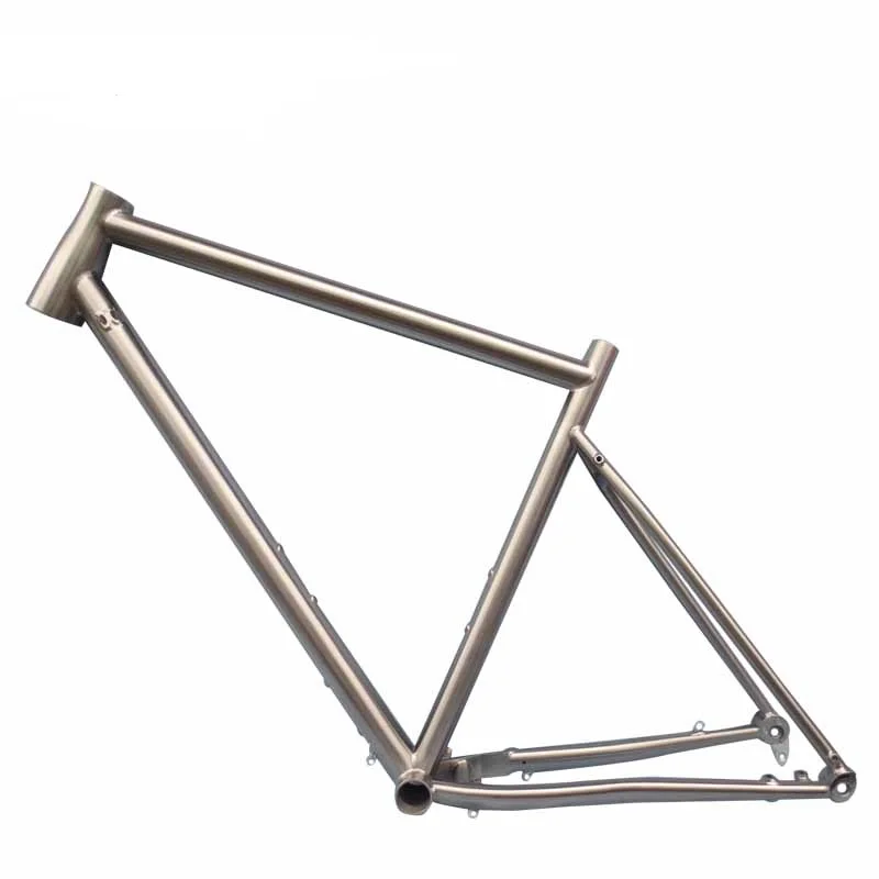 Titanium Alloy Gravel Bike Frame Disc Bicycle Support Customization
