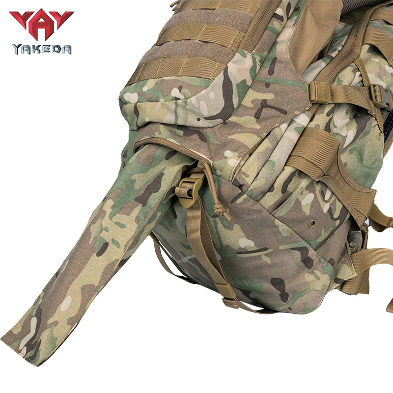 YAKEDA 55L Tactical Backpack Camo - Waterproof Molle Hiking Bag