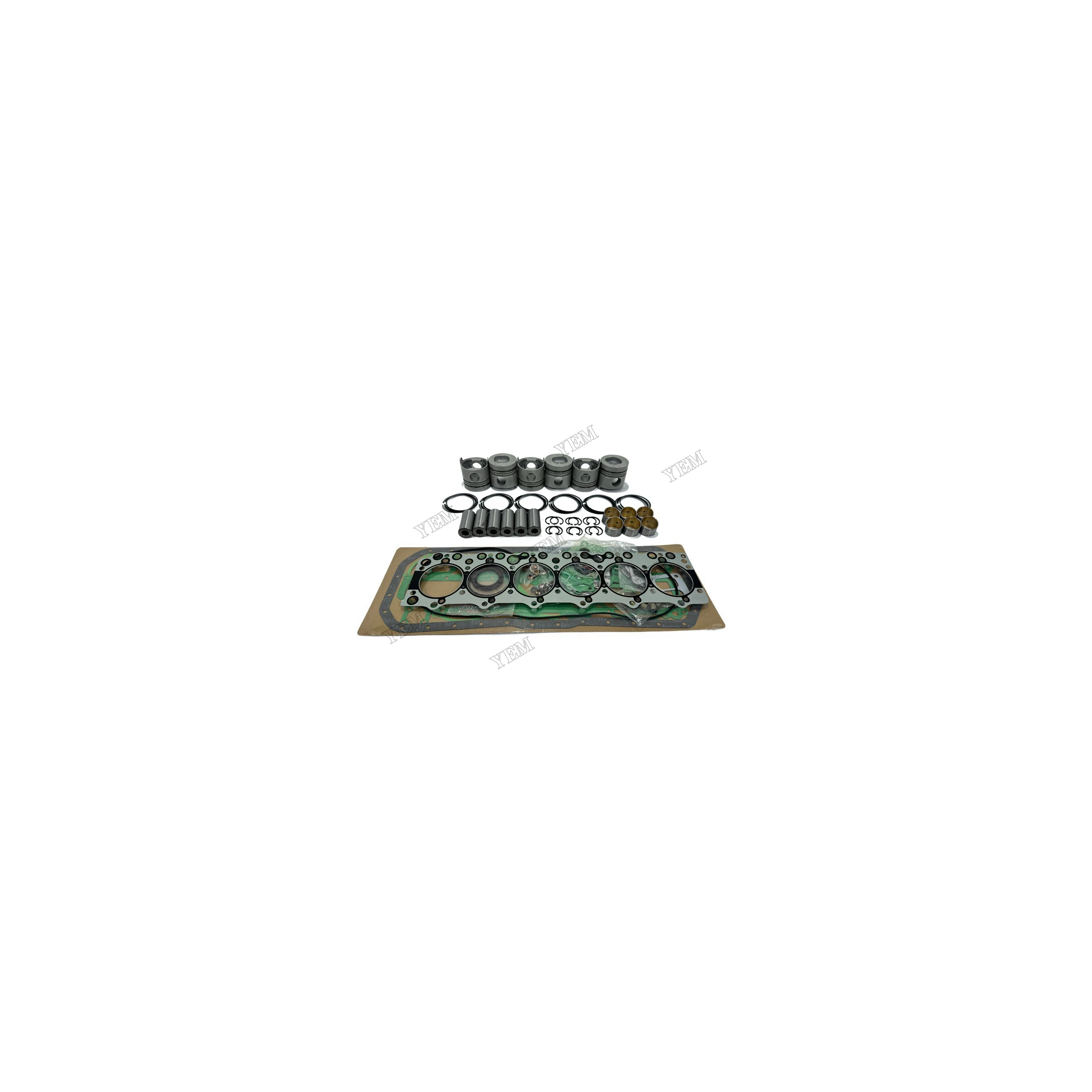 Engine Rebuilding Kit With Full Gasket Set Piston Rings Compatible for Isuzu 6BD1 Fast Delivery Engine Parts