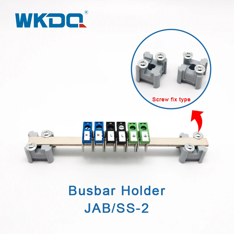 AB2/SS Double support with Clamp direct type, suitable for Suitable for 3*10mm, 6*6mm busbar support bracket