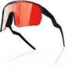 black frame +  red lens