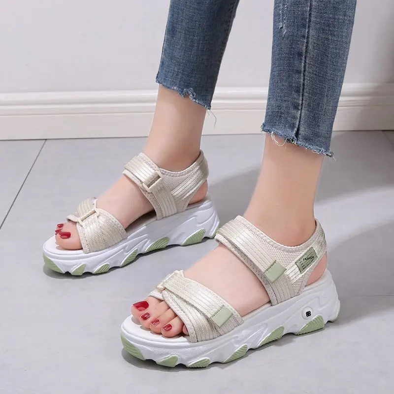 New Design Summer Shoes Women's Fashion Wave Muffin Sports Casual