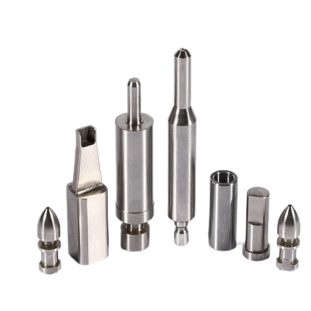 Pin Pengedor Punch Dibuat Mengikut Pesanan Harga Rendah Baja Stainless Steel Lurus Lebih Threaded Punch Ejector Pin