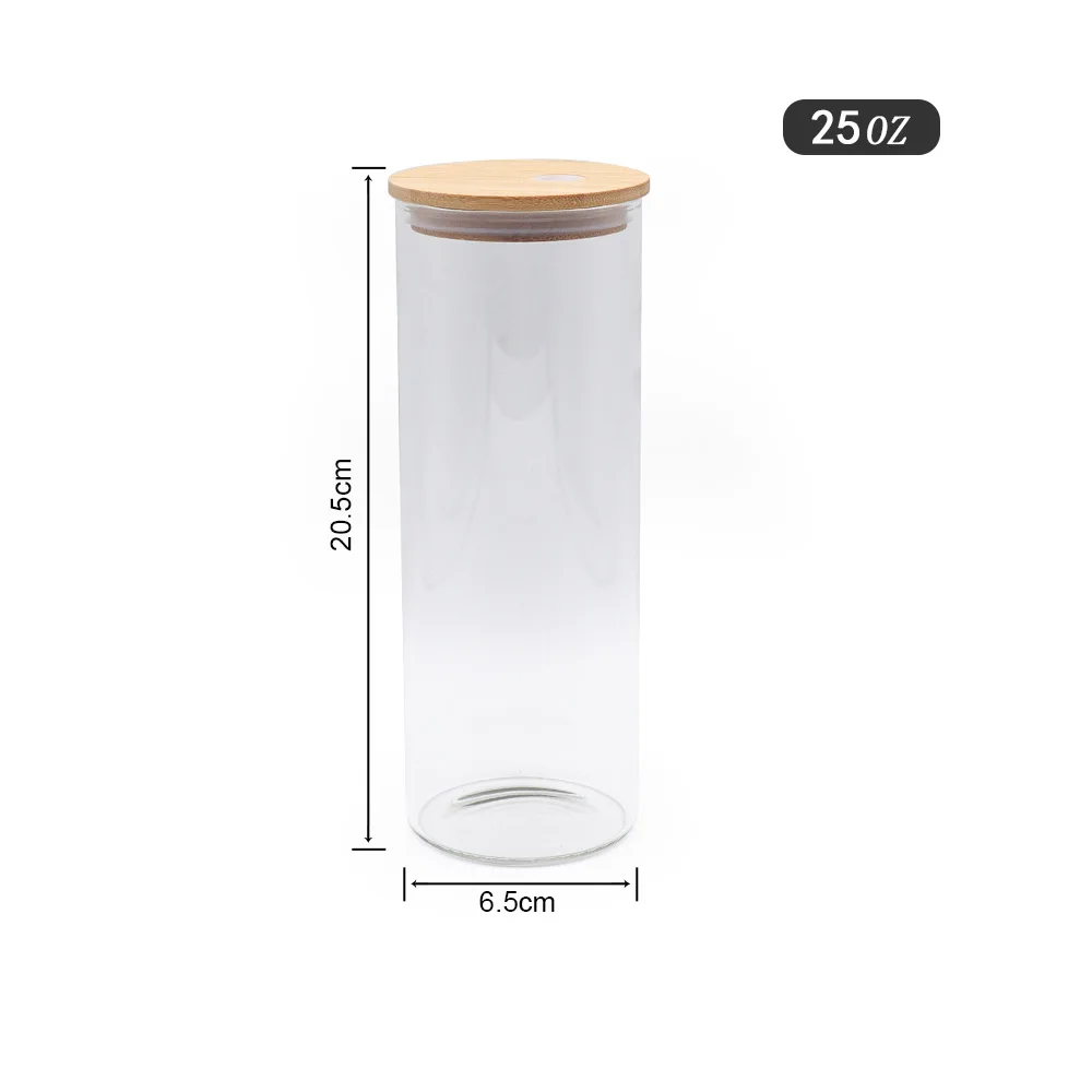 Bamboo Cylindrical Glass