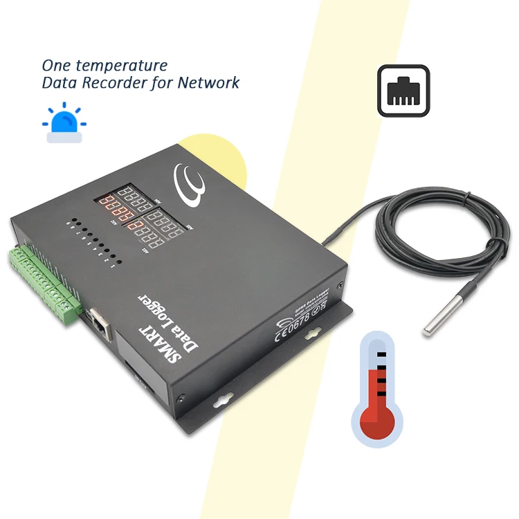 Ethernet Wireless Remote temperature sensor data logger real time ...
