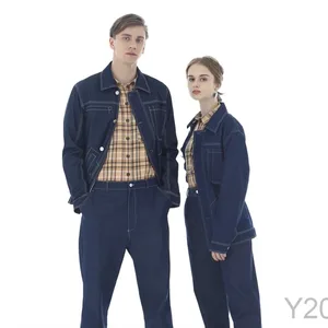 Work Jacket Wholesale Unisex Technician Engineering Uniform Custom Logo Optional