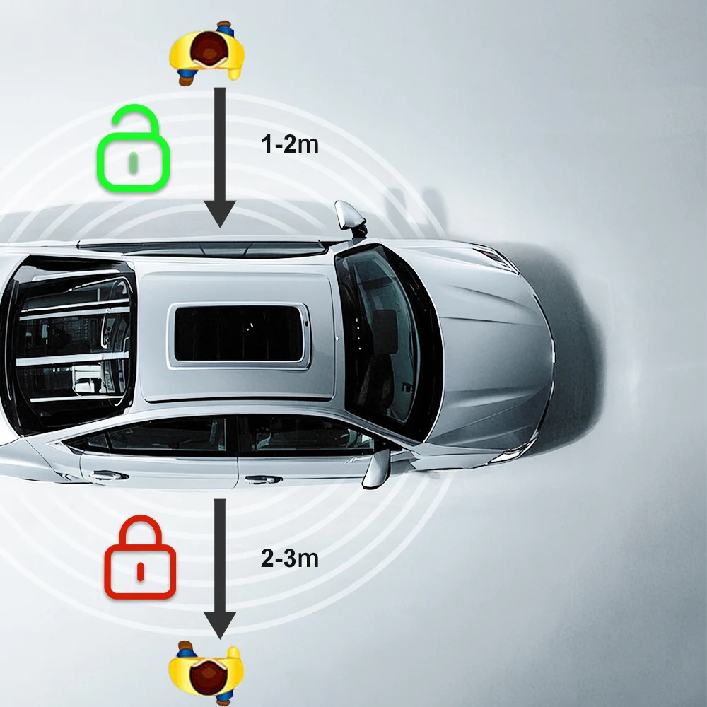 Central Locking Keyless Remote Start With Engine Push Button Start OBD for Toyota Prado