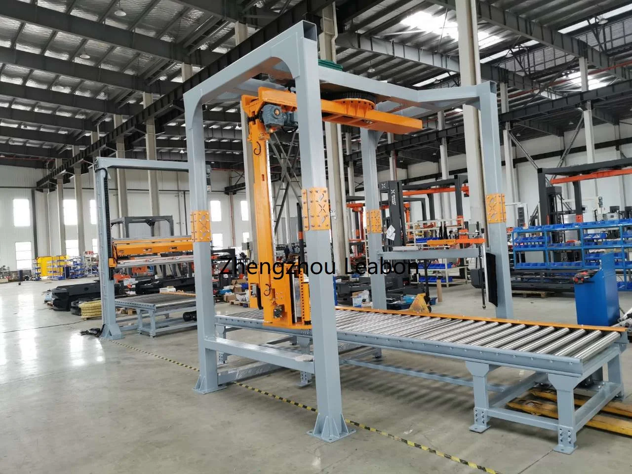 Rotary Arm Pallet Stretch Wrapping Machine Fully Automatic Pallet