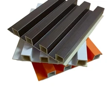 WPC Wood Wall Panels Fluted Interior Wall Panel Sheets for Villa Building WPC Wall Materials