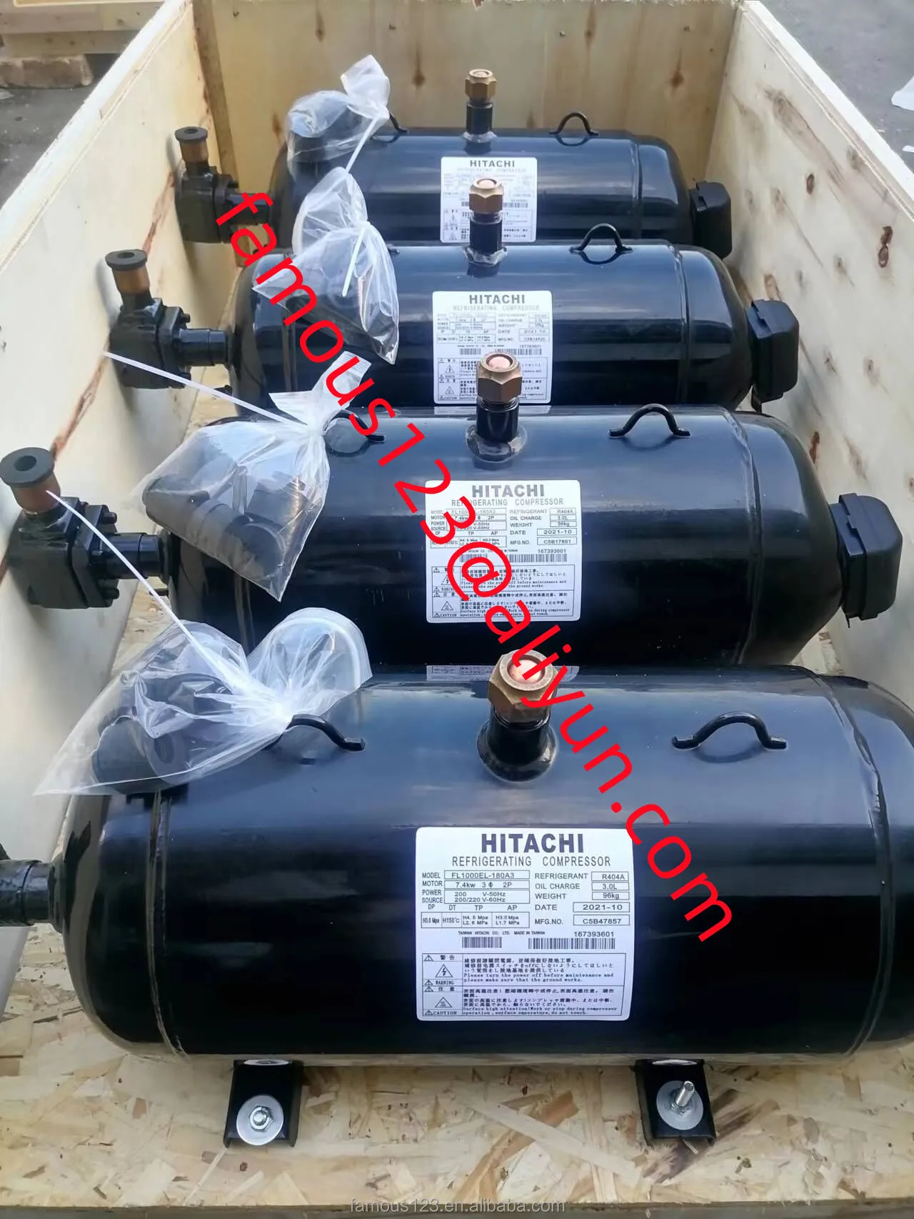 R404A Made in Japan 10HP Hitachi Scroll Compressor FL1000EL