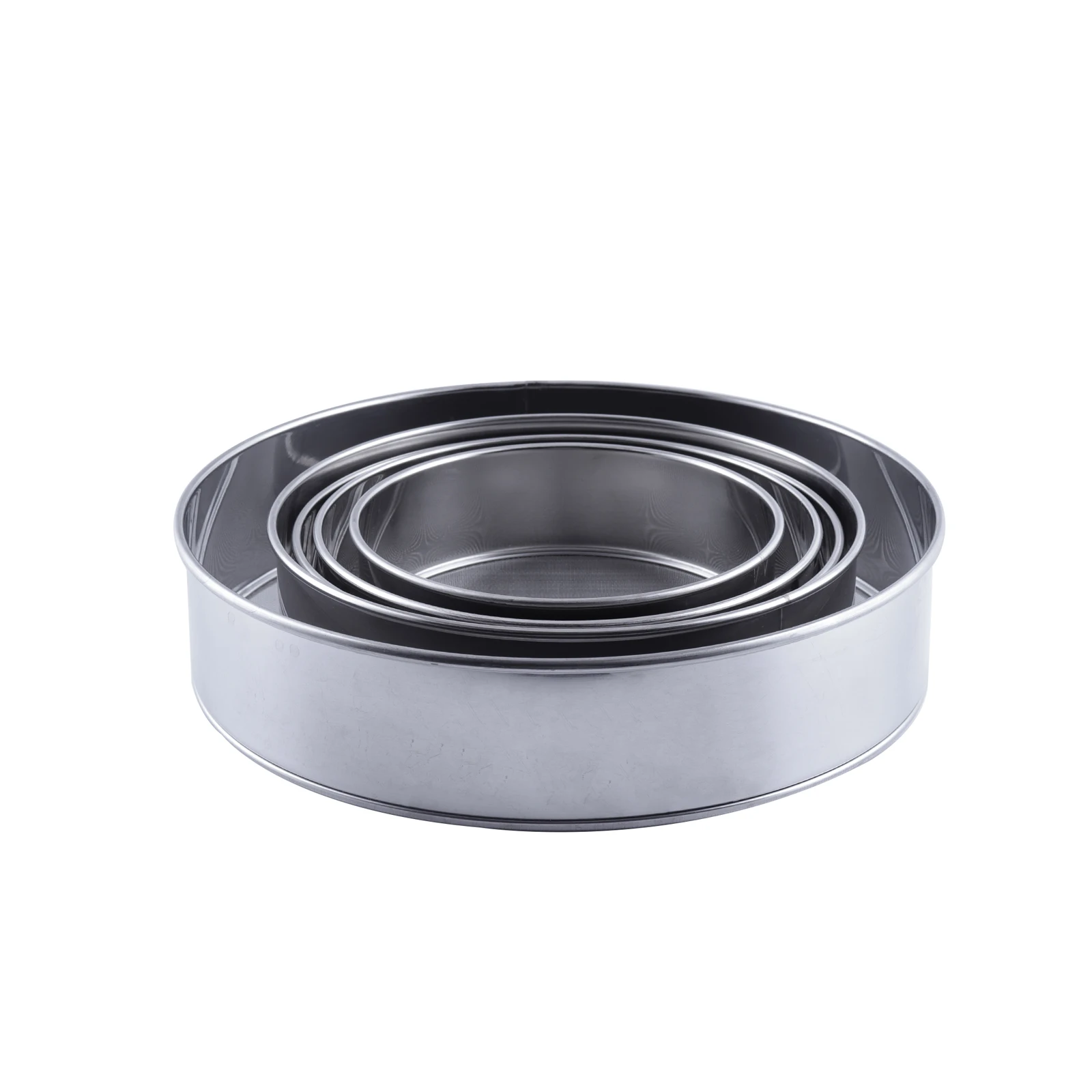 stainless steel fine mesh strainers flour sieve round sifter for