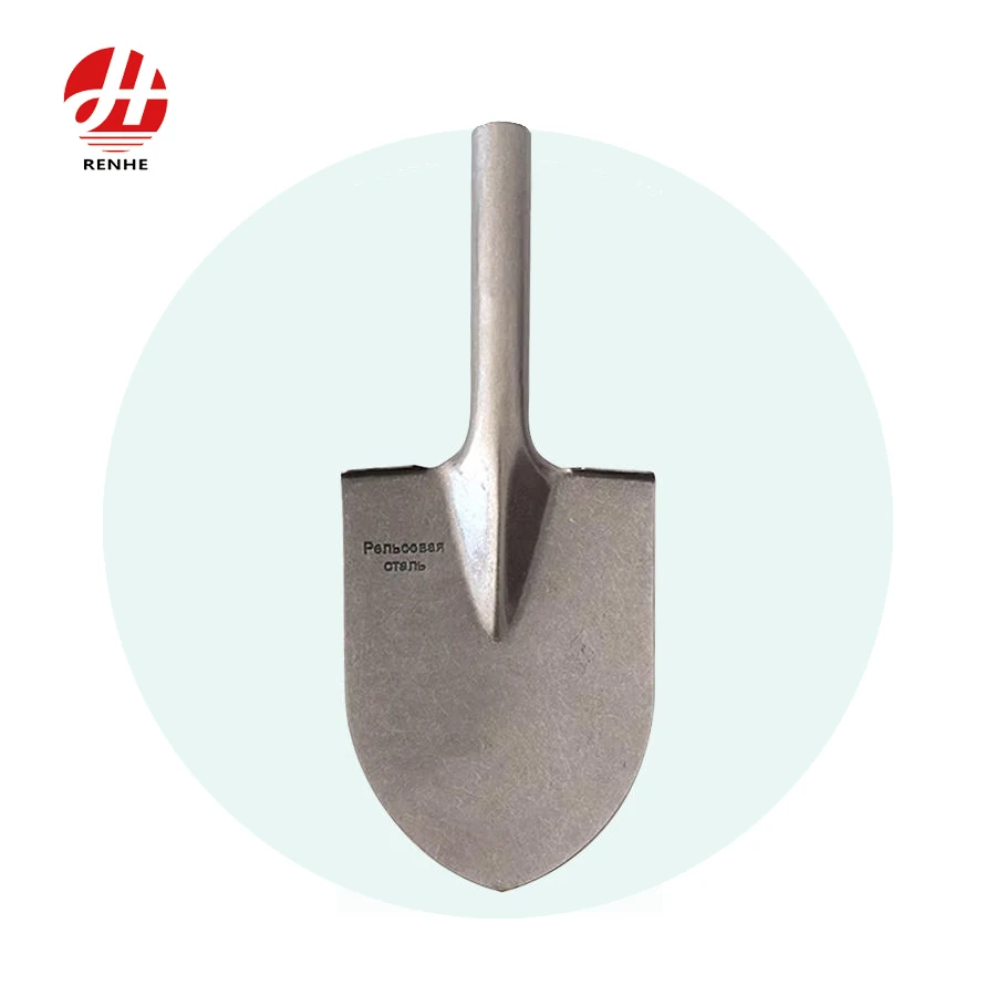 Direktang Produksyon mula sa Pabrika: Ulo ng Pala para sa Pagsasaka, Agrikultura, at Konstruksyon ng Hardin—Puting Bakal na Pala na may Bilog na Dulo