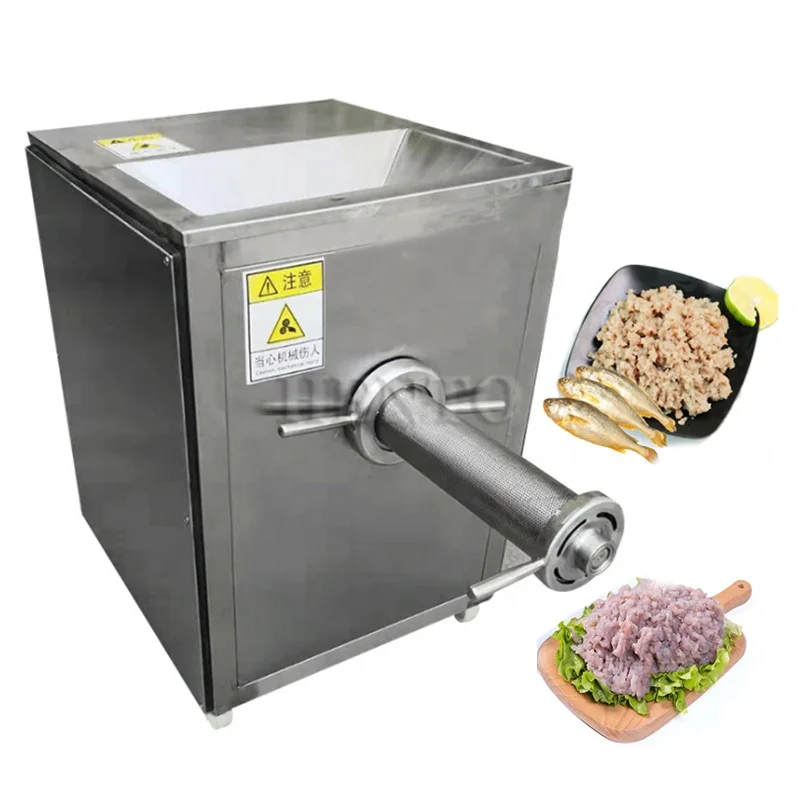 Automatic Strainer to Clean Fish Meal / Fish Meat Bone Separator / Fish Meat Strainer Machine
