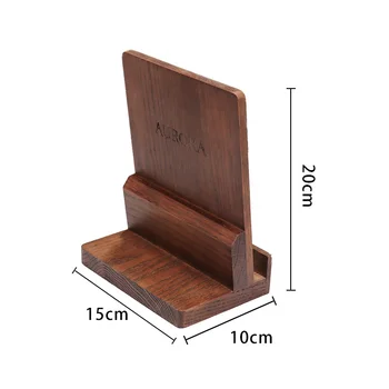 BSCI Wood Sign Table Card Holder Postcard Photo Picture Display Stand Chalkboard Wooden Menu Holder