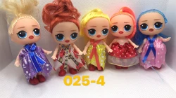 2.5 inch Cheep cute baby toy spare parts plastic mini doll toys with nipples for kids