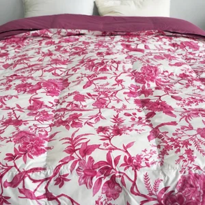 Luxury Hotel Duvet New Custom Bed Cover Elegant magnolia Flowers Printed for king Size Bed Cover Bedding Set