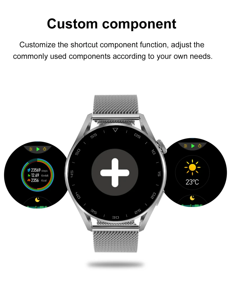 DT3 Pro Smartwatch 1.32 inch Full Round Screen Smart Watch Calling Wireless Charger Rotation Button Wearpro APP DT3 Pro Watch (14).jpg