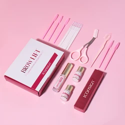 Iconsign Private Label brow lamination tools and brow lift kit with eyebrow scissors