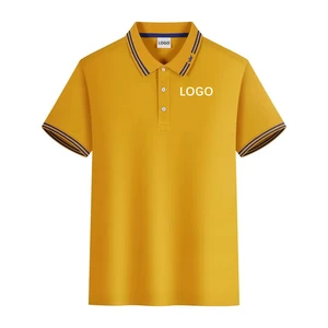 High Quality Men's Plain Polo Shirt Blank Short-Sleeved Sports Casual Golf Polo T Shirts for Wholesale