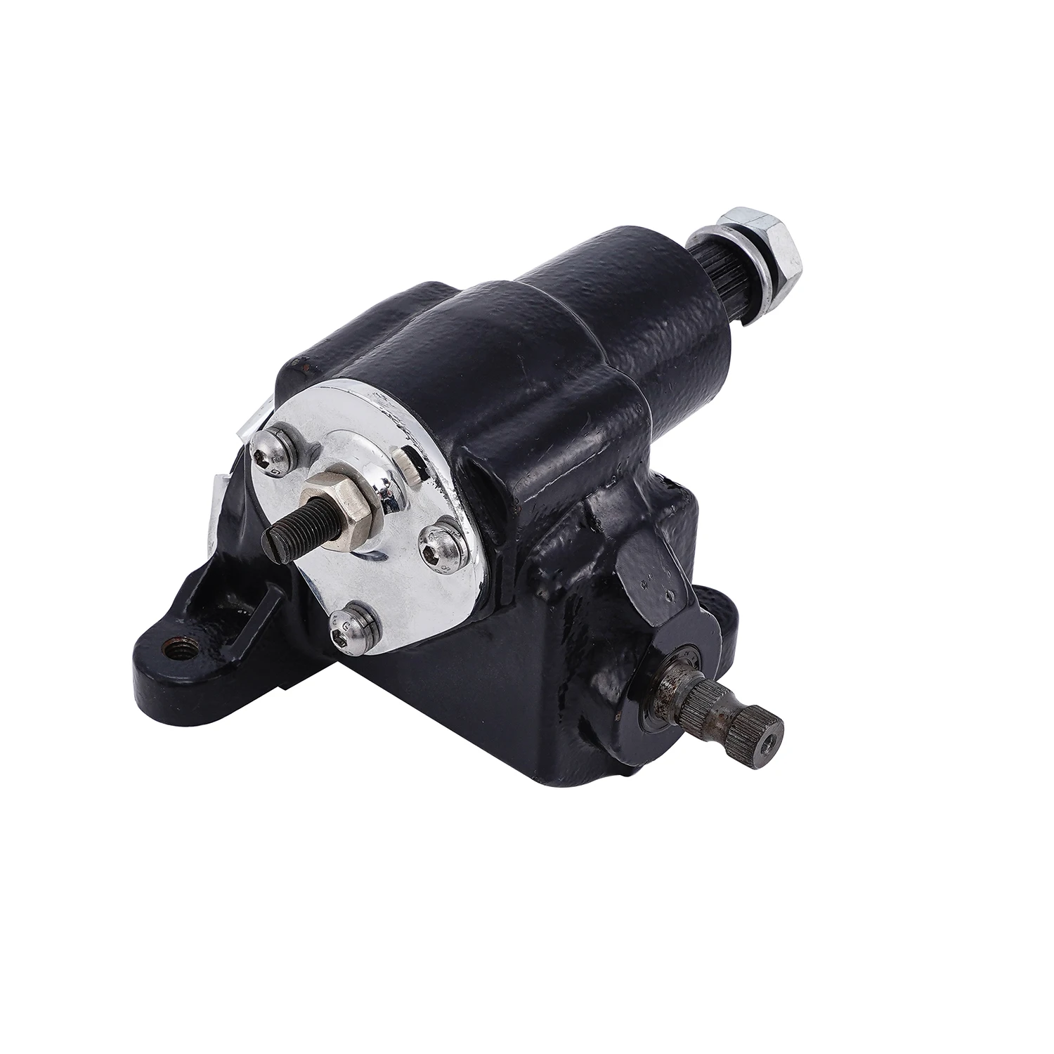 Vega Steering Box Kit With 36" DD Steering Shaft, Pitman Arm, Black U-Joints & Bracket - Complete Steering Gear Set