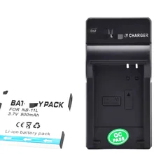 1x Nb-11l Battery + Charger for Elph 110 Hs 115 130 135 New Original Ready Stock Industrial Automation Pac Dedicated Plc