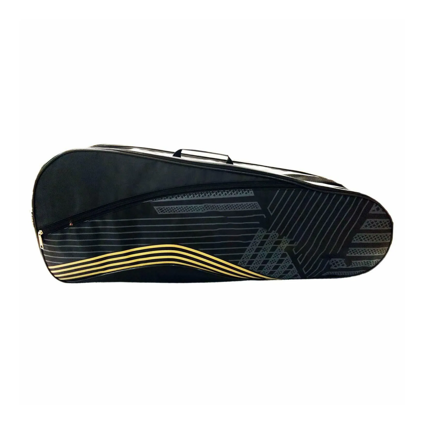 High quality oem wholesale Synthetic Double Compartment Badminton Kit Bag sports black badminton kit bag