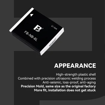 FB 3.7v Rechargeable Lithium Battery Dslr Camera Battery for canon PowerShot SD3500 IS,PowerShot SD4000 IS detail image