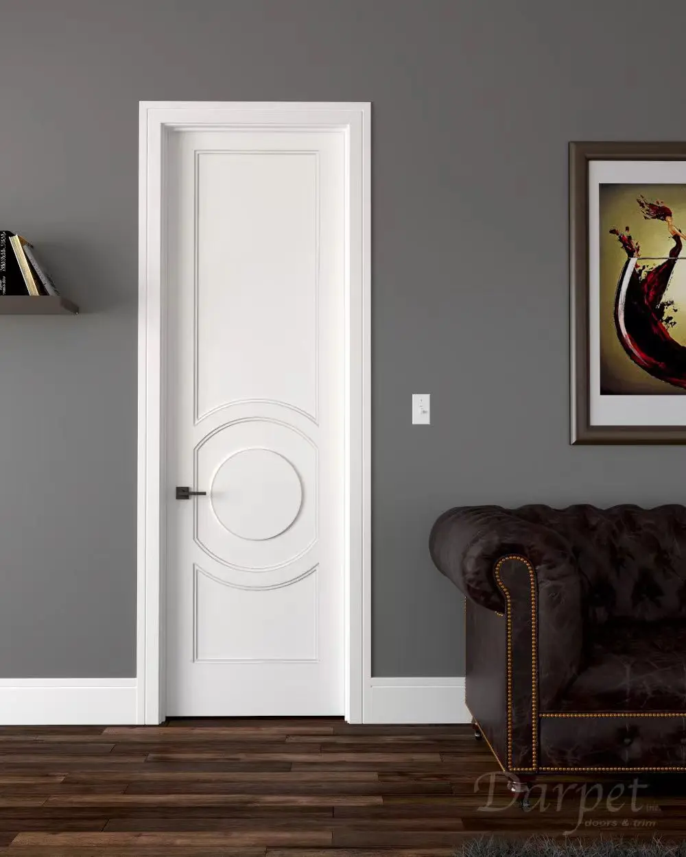 Internal High Class Apartment Flush Doors Teak Wooden Doors With Lock