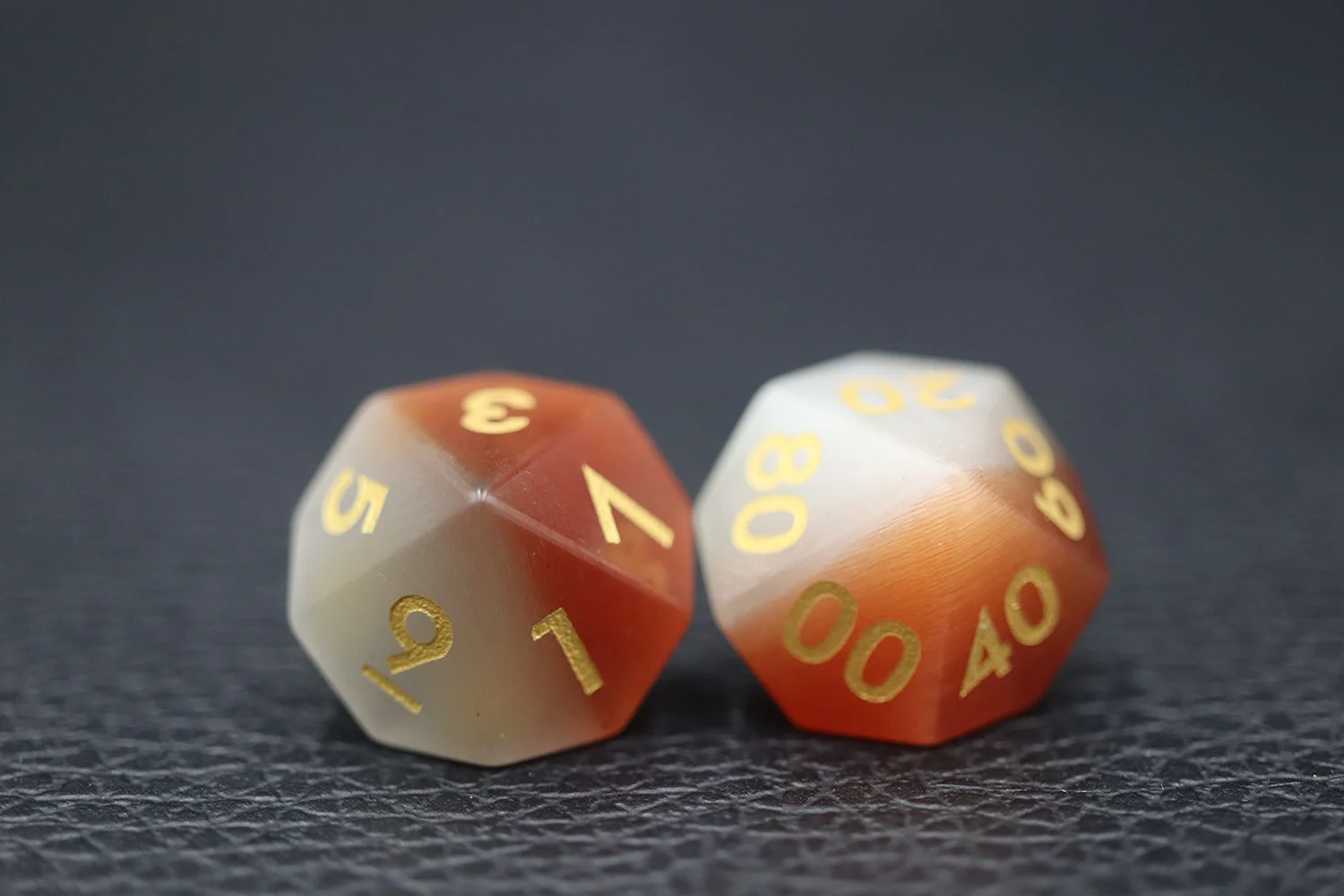High Quality Full Set RPG & DND Gaming Dice Precious Gemstone Style Tabletop Accessories manufacture