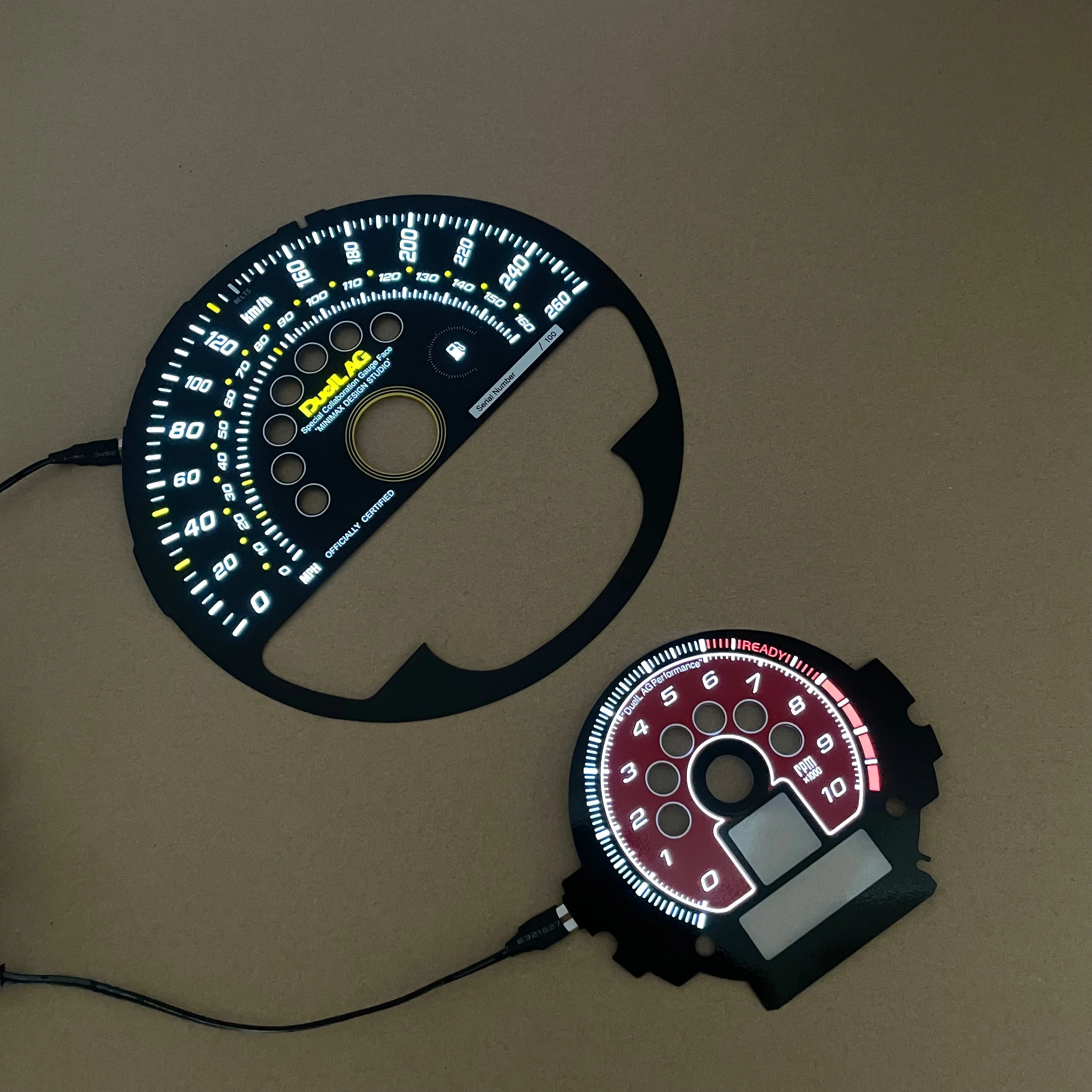 El Glow Gauge Faces Speedometer Dials For Bwm Mini Cooper R Series