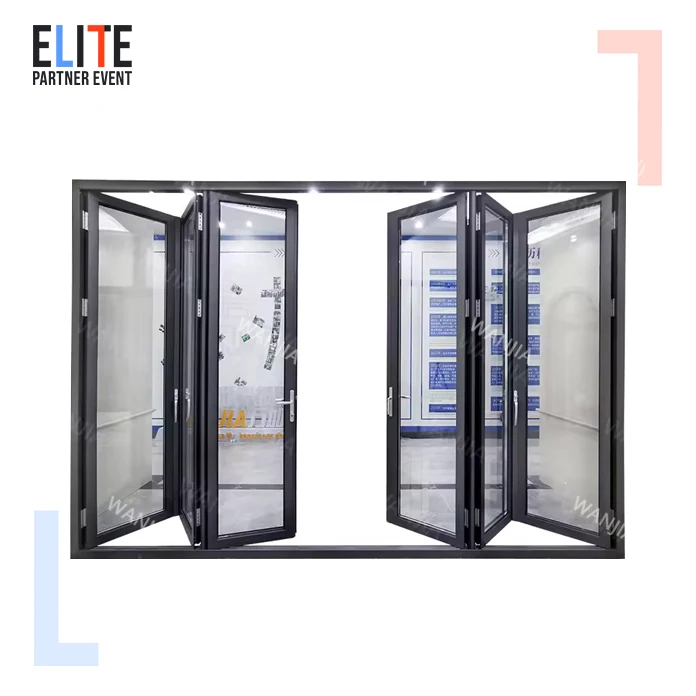 Bulk Bifold Doors Aluminium Folding Patio Exterior Aluminum Bi Folding Glass Door Accordion Doors