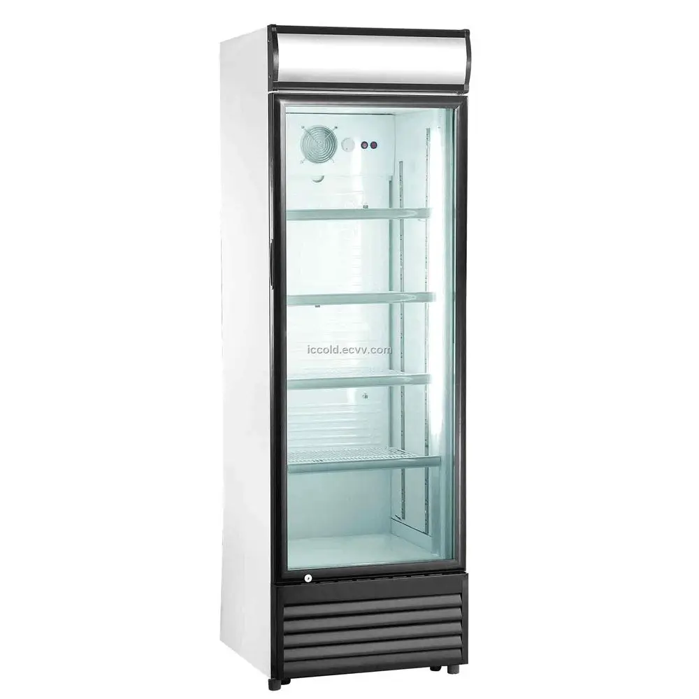 Hot Sale Single and Double Glass Door Drink Refrigerator Fridge Beverage  Display Chiller Freezer Refrigeration Equipment