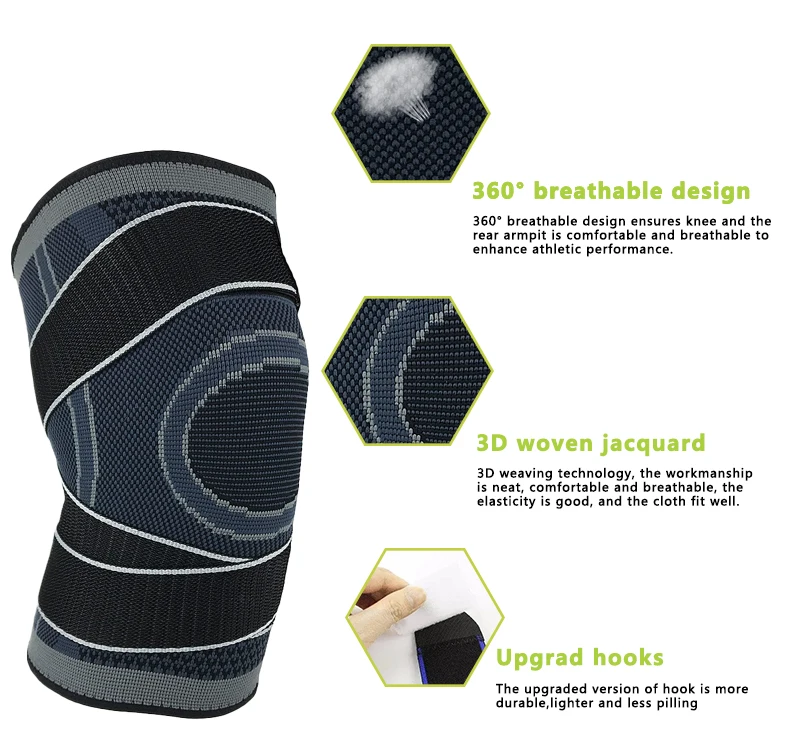 High Elastic Compression Knee Sleeve Knee Straps Support Knitted Nylon