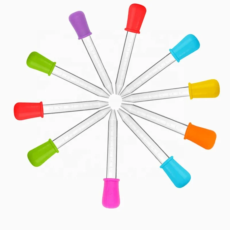 Free Samples Baby Feeder  clear Liquid Dropper Plastic Dropper Pipette Bulb Tip Eye Dropper for Candy Molds