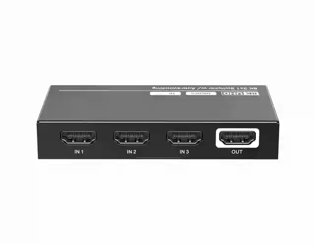 3X1 8K Matrix Switcher 40Gbps High Bandwidth Support Front Button Control and Infrared Remote Control Control