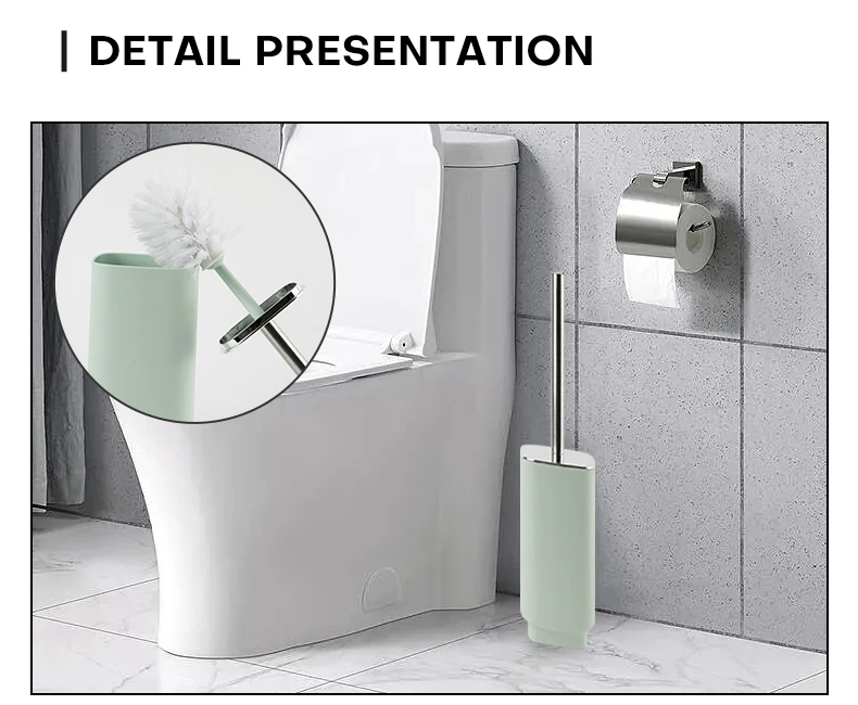 New Design Soap Dispenser Toilet Brush Soap Dish Trash Can Included 6