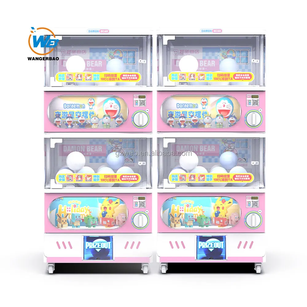 WANGERBAO Gacha Machine Source Manufacturer Customized Gachapon Double ...