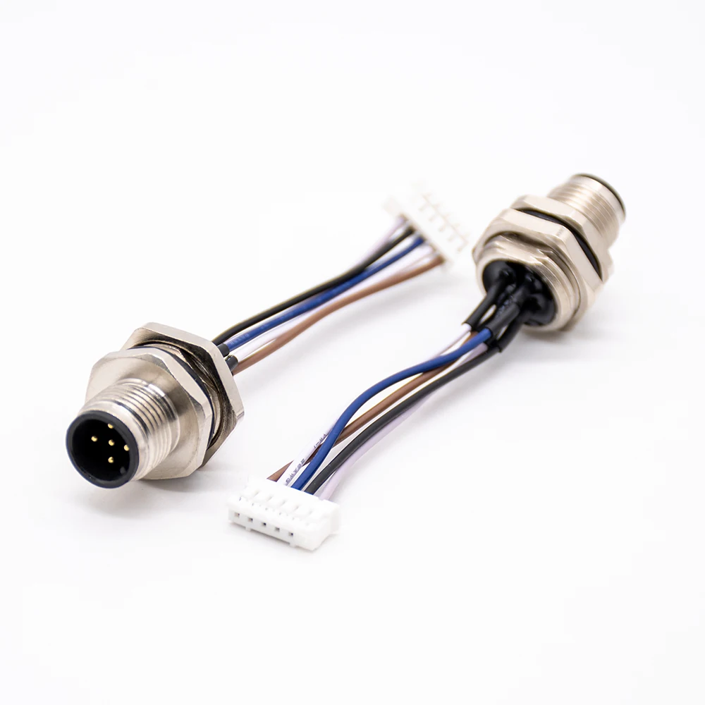M12 Connector 4 Pin 8P for D Coding Color Code Series