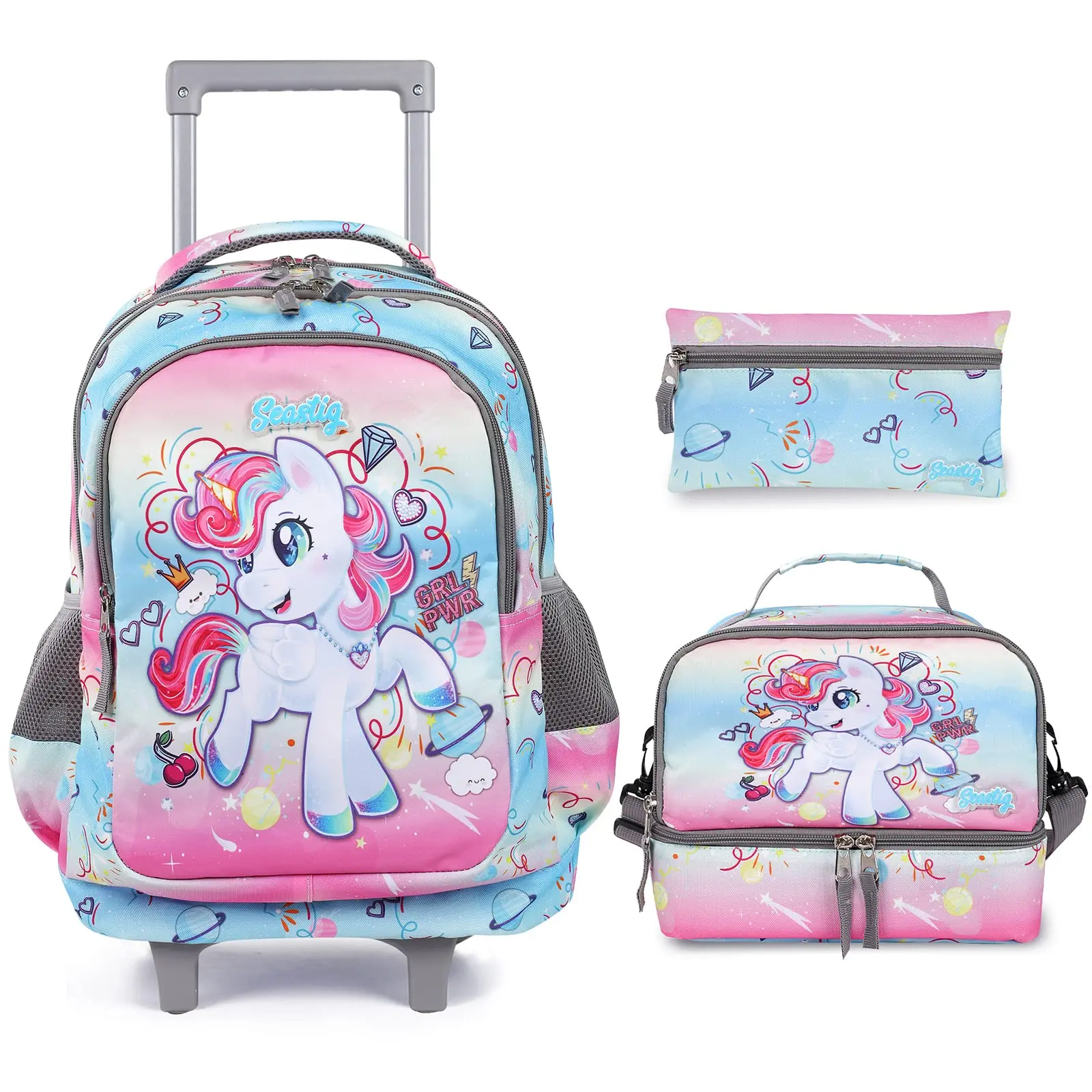 My little pony rolling backpack hotsell