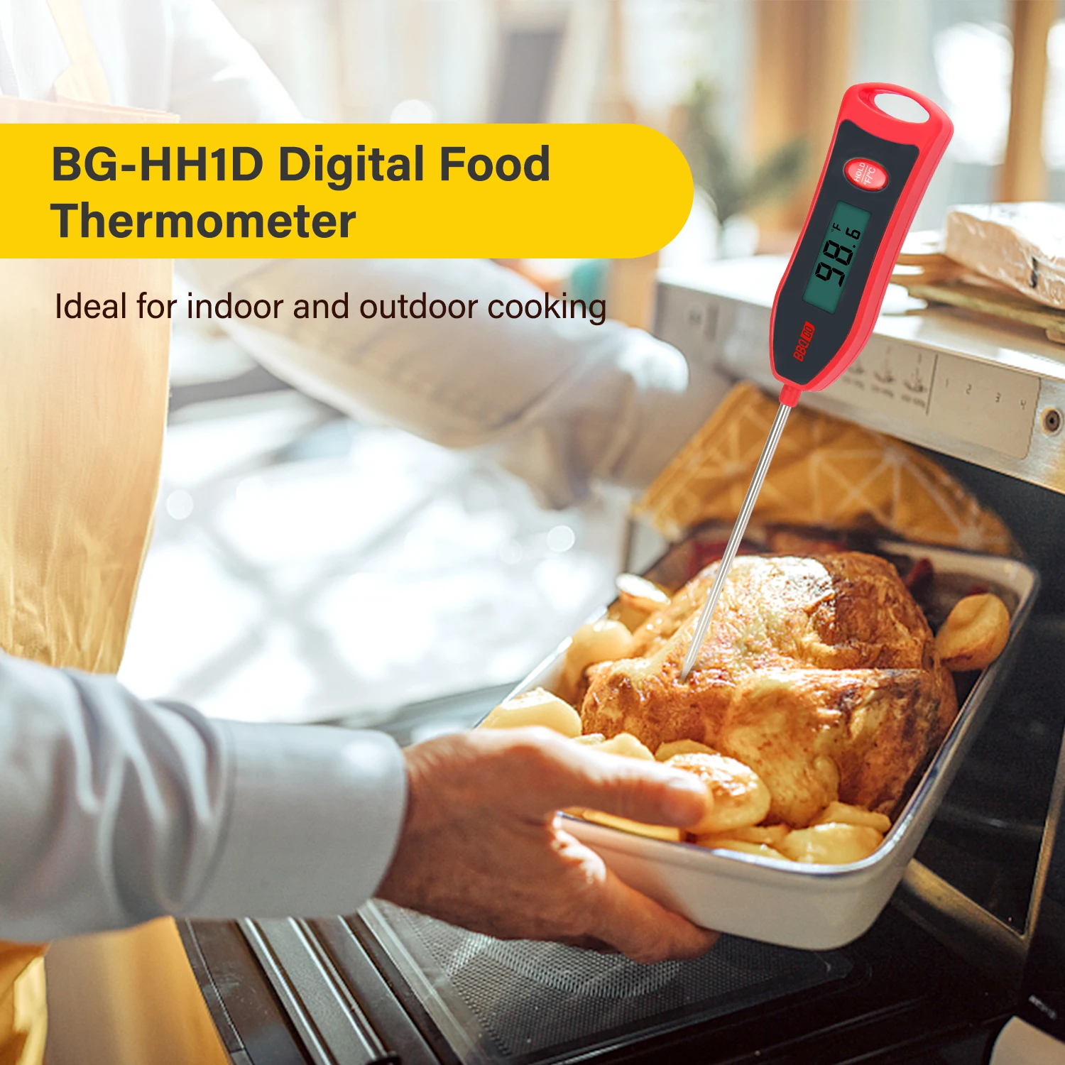 Shenzhen Instant Read Digital Food Thermometer Meat Thermometer for Cooking  Fast - China Meat Thermometer and Food Thermometer price