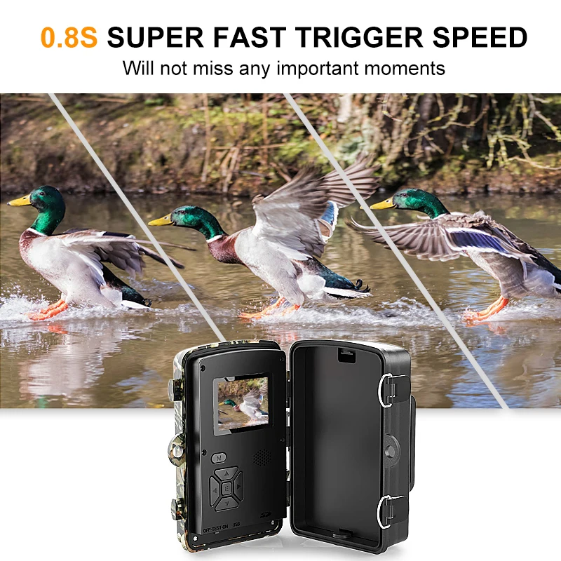 Wild Game Hunting Battery Power Infrared Outdoor Low Glow Night Vision Trail Hunting for PIR Trap 16MP DL001 Camera