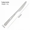 Grey Titanium Table Knife