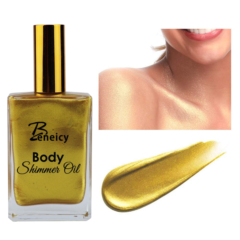 Сияющее масло для тела, частные этикетки, сияющий крем-основа для тела, сияющий крем для кожи
