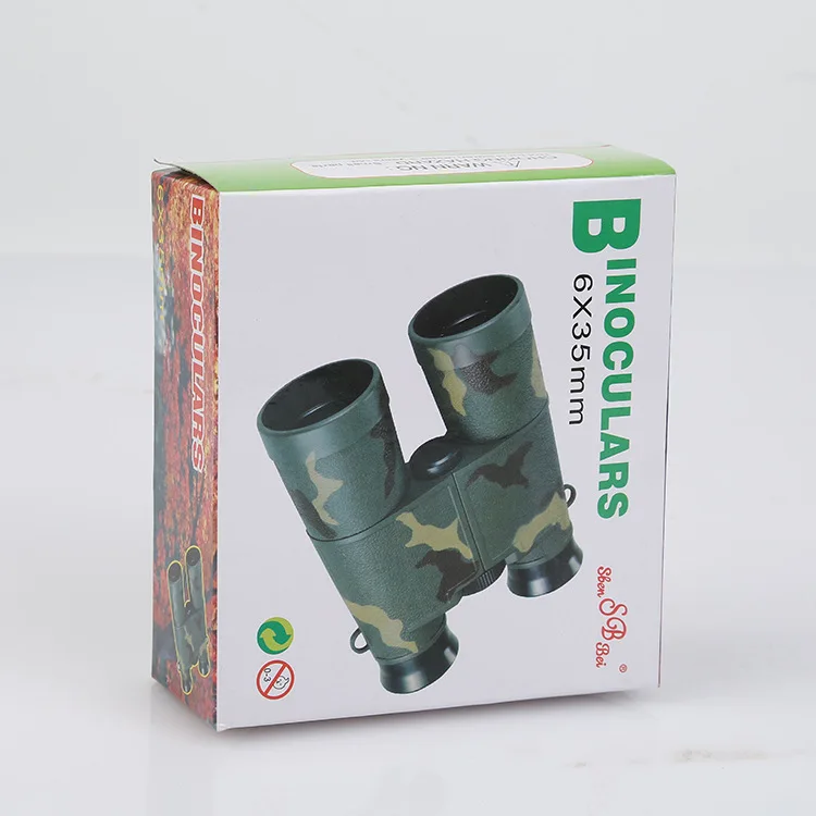 Jumelles Pour Enfants 6x35 Camouflage - Jumelles Compactes 3-12 Ans Avec Corde, Jouet Exploration Extérieur