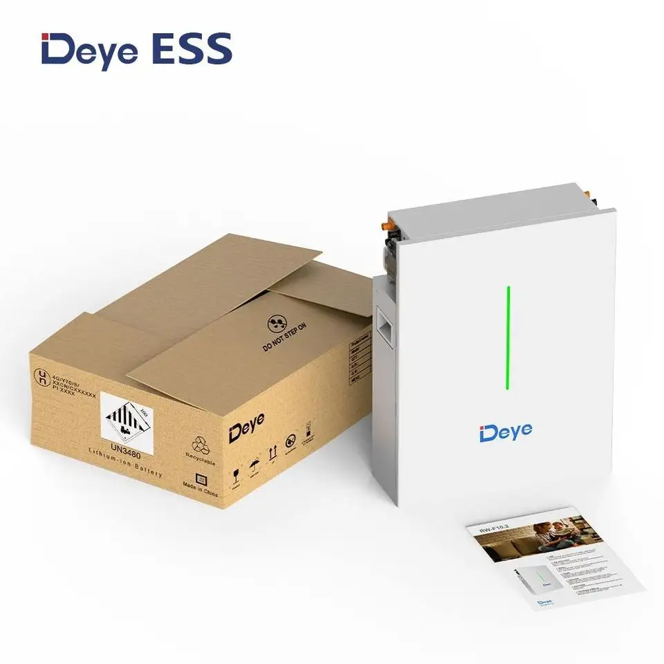 product high performance wall mounted deye rw f102 512v 200ah 10kwh ip65 energy storage lifepo4 lithium battery solar 10 year warranty-12