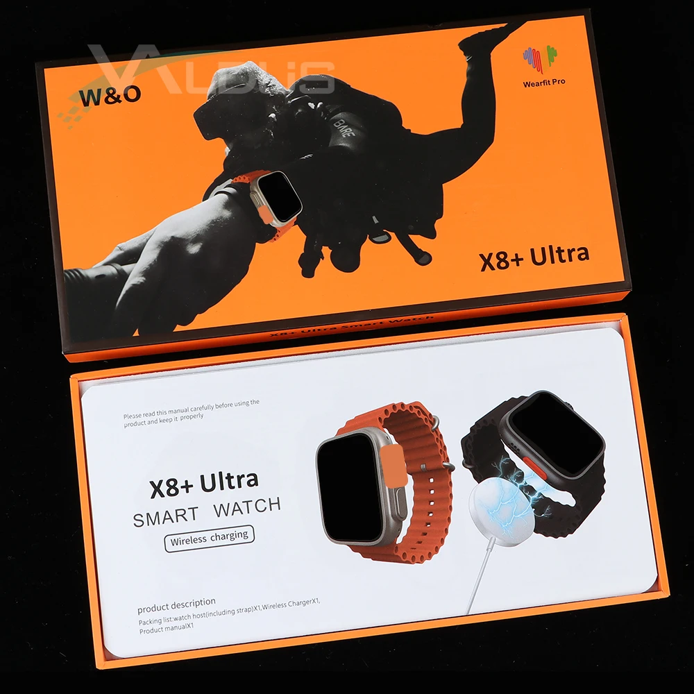 X8 Plus Ultra Smart Watch Upgraded 2.08 Inches Screen Nfc Montre